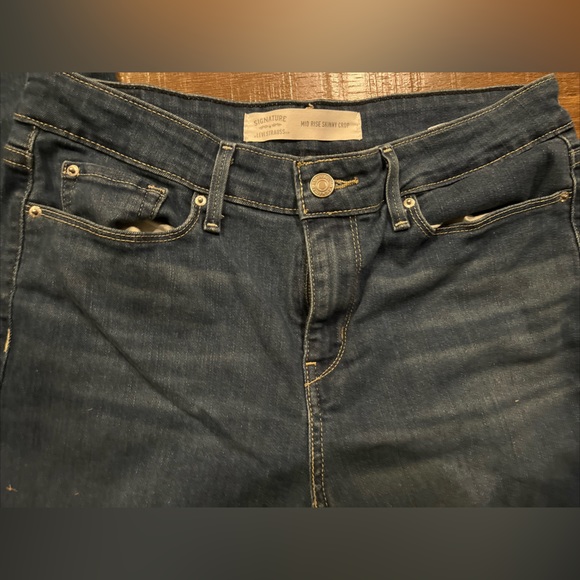 Womens Levis 512 Perfectly Slimming Capris 32x18 Womens Size 14 - Picture 6 of 9